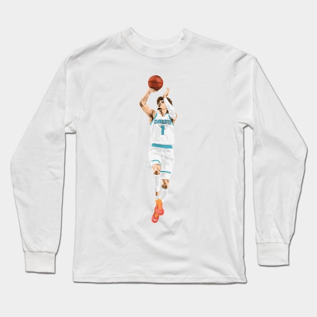 Lamelo Ball Long Sleeve T-Shirt by knnthmrctn